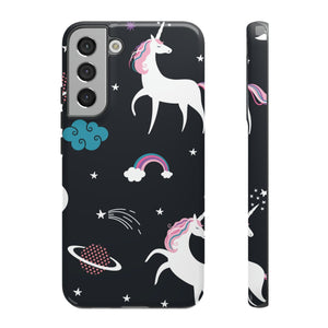 CASEBOB Phone Case Samsung Galaxy S22 Plus / Glossy Unicorn Android Case (Protective)