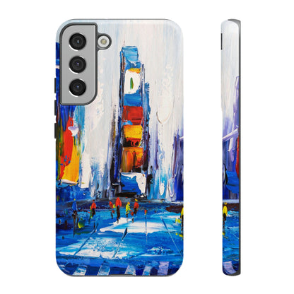 CASEBOB Phone Case Samsung Galaxy S22 Plus / Glossy View of New York Android Case (Protective)