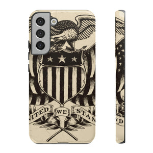 CASEBOB Phone Case Samsung Galaxy S22 Plus / Glossy Vintage American Eagle Android Case (Protective)