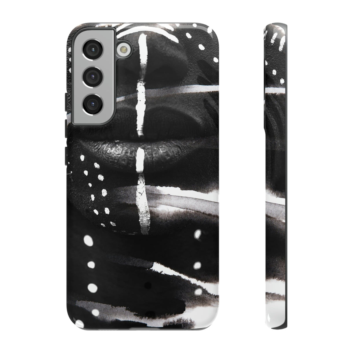 CASEBOB Phone Case Samsung Galaxy S22 Plus / Glossy War Face Paint Android Case (Protective)