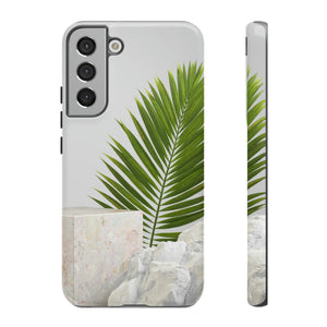 CASEBOB Phone Case Samsung Galaxy S22 Plus / Glossy White Marble Android Case (Protective)