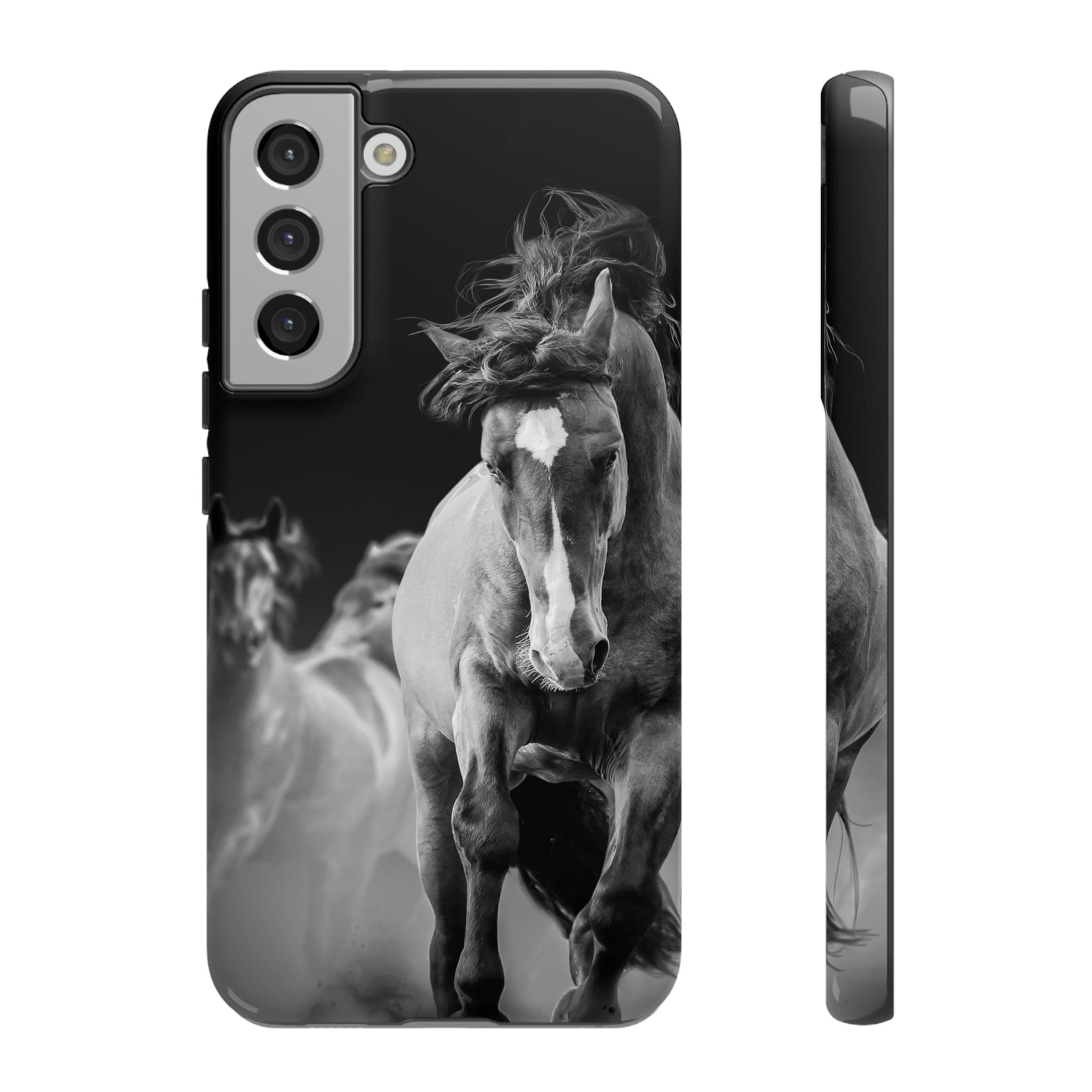 CASEBOB Phone Case Samsung Galaxy S22 Plus / Glossy Wild Horses Android Case (Protective)