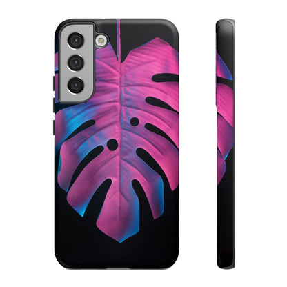 CASEBOB Phone Case Samsung Galaxy S22 Plus / Matte Tropical Palm Leaves Android Case (Protective)