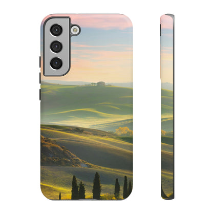 CASEBOB Phone Case Samsung Galaxy S22 Plus / Matte Tuscany Sundown Android Case (Protective)