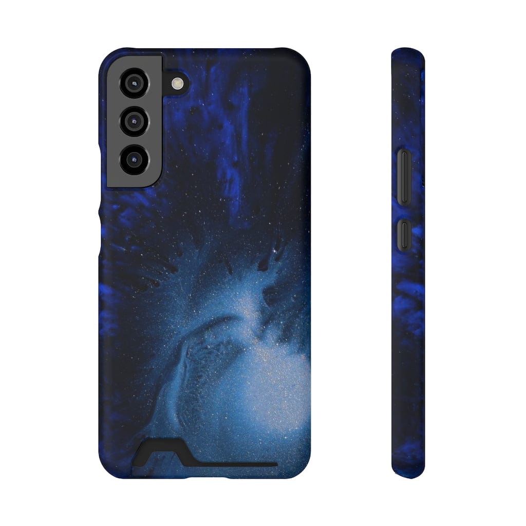 CASEBOB Phone Case Samsung Galaxy S22 Plus / Matte / With gift packaging Winter Blue Ink Art Android Case (Card)