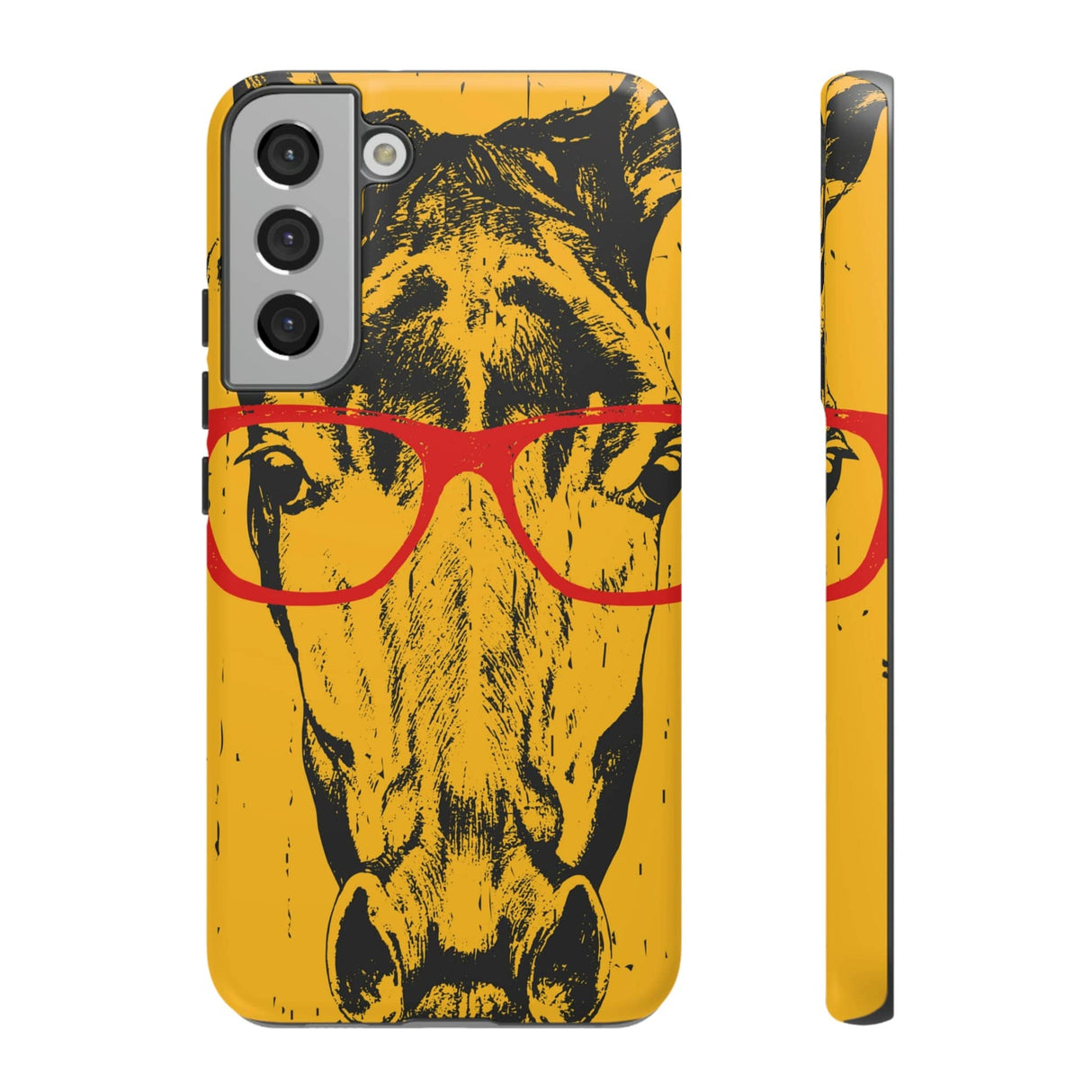 CASEBOB Phone Case Samsung Galaxy S22 Plus / Matte Yellow Horse Glasses Android Case (Protective)