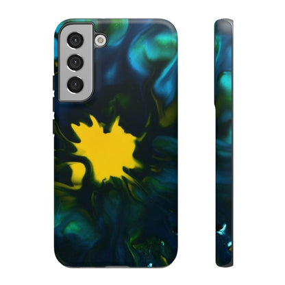 CASEBOB Phone Case Samsung Galaxy S22 Plus / Matte Yellow Spot Ink Art Android Case (Protective)