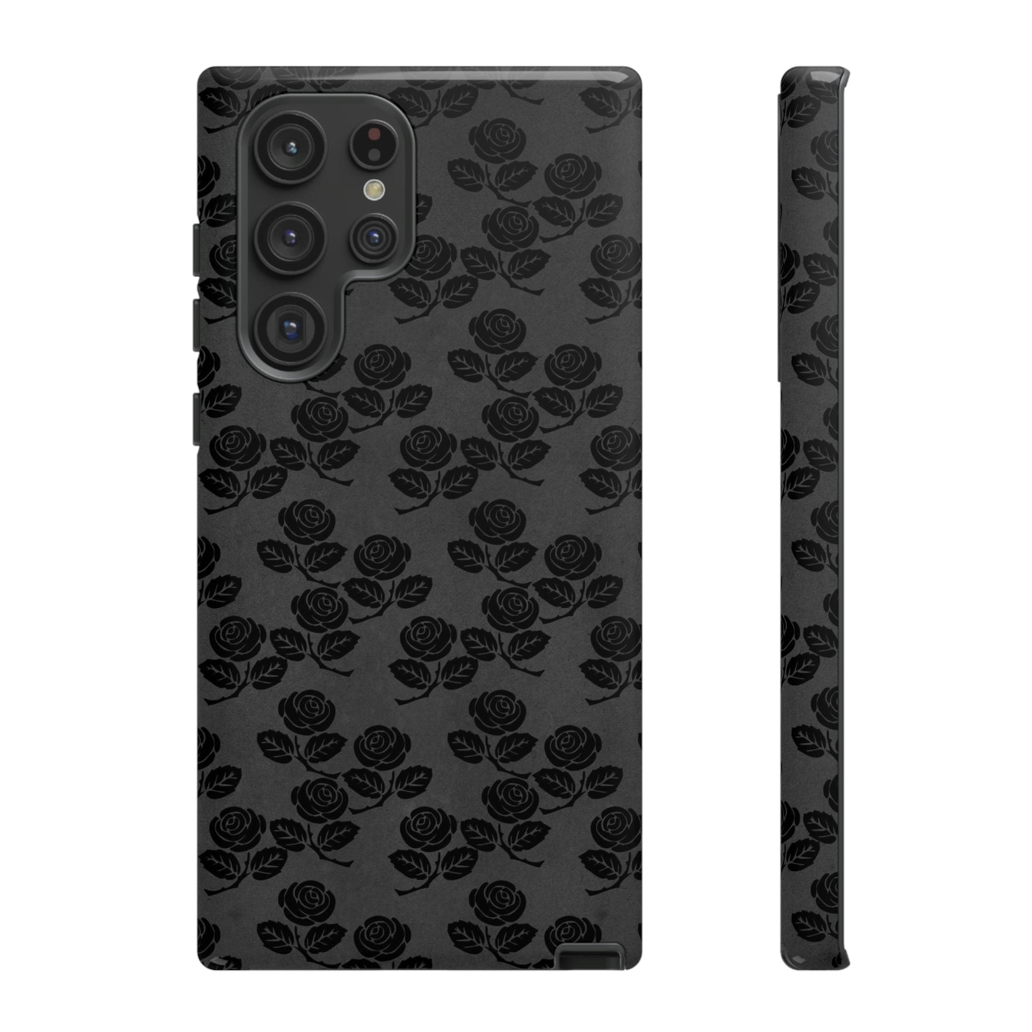 CASEBOB Phone Case Samsung Galaxy S22 Ultra / Glossy Surrunge Gothic Flower Samsung Case (Protective)