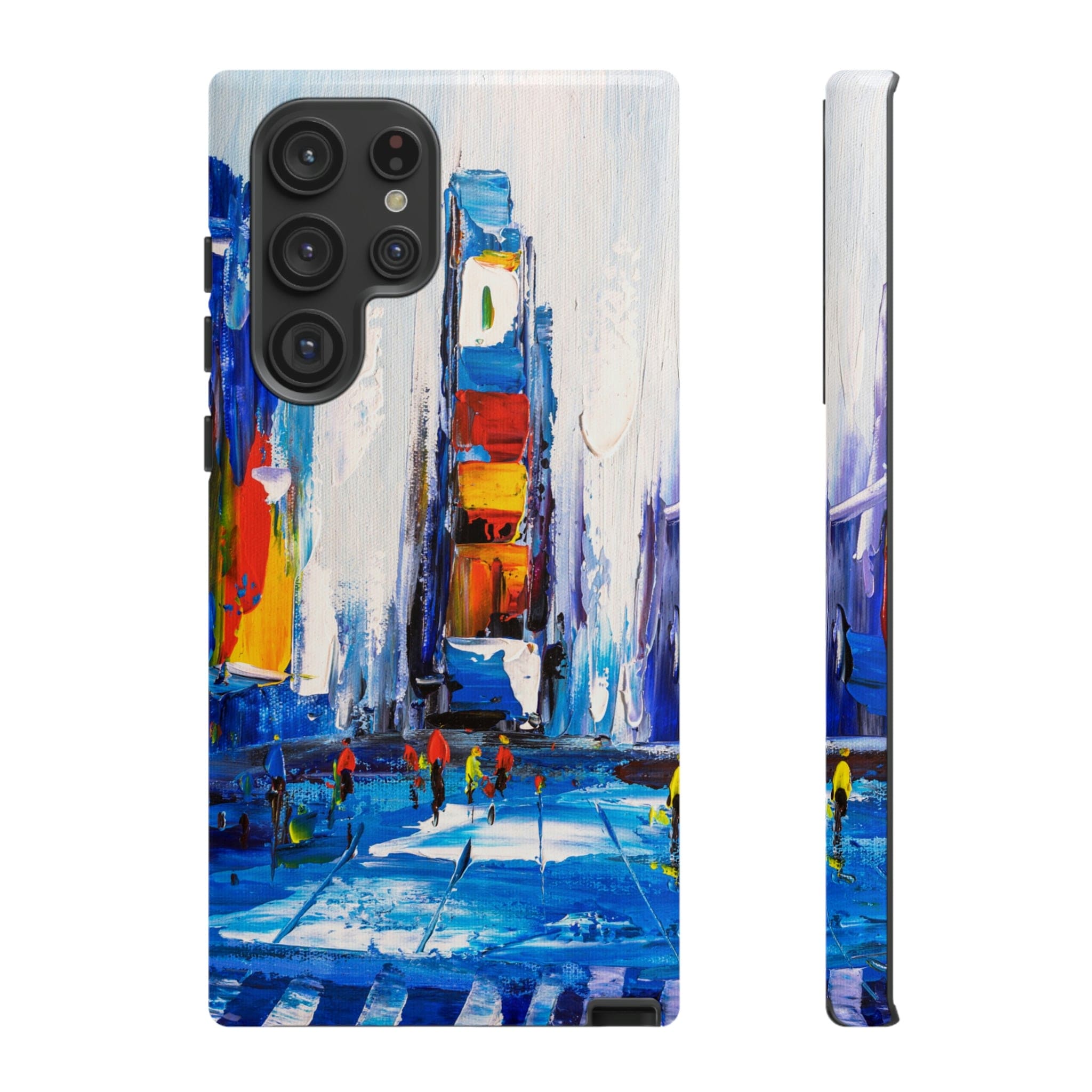 CASEBOB Phone Case Samsung Galaxy S22 Ultra / Glossy View of New York Android Case (Protective)