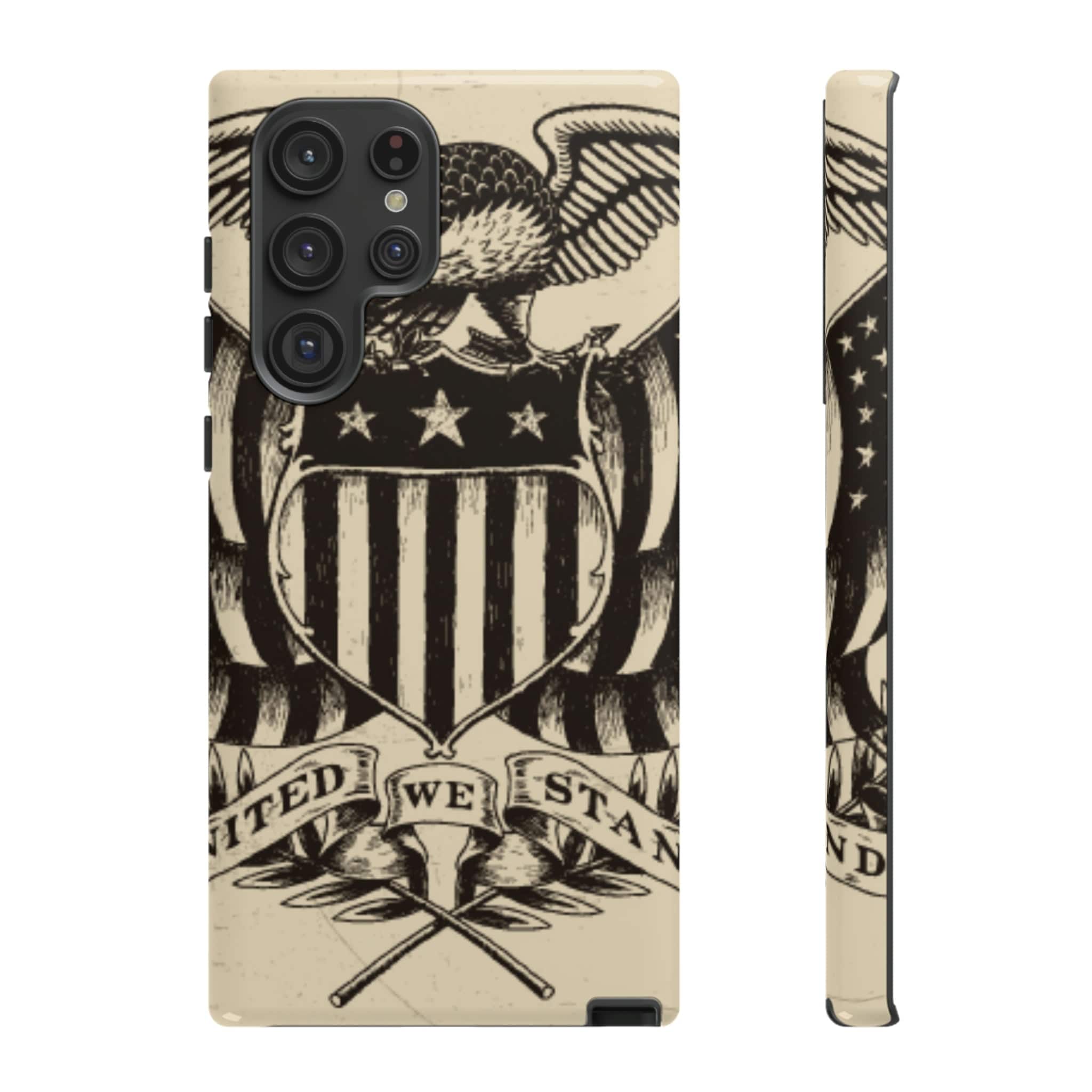 CASEBOB Phone Case Samsung Galaxy S22 Ultra / Glossy Vintage American Eagle Android Case (Protective)