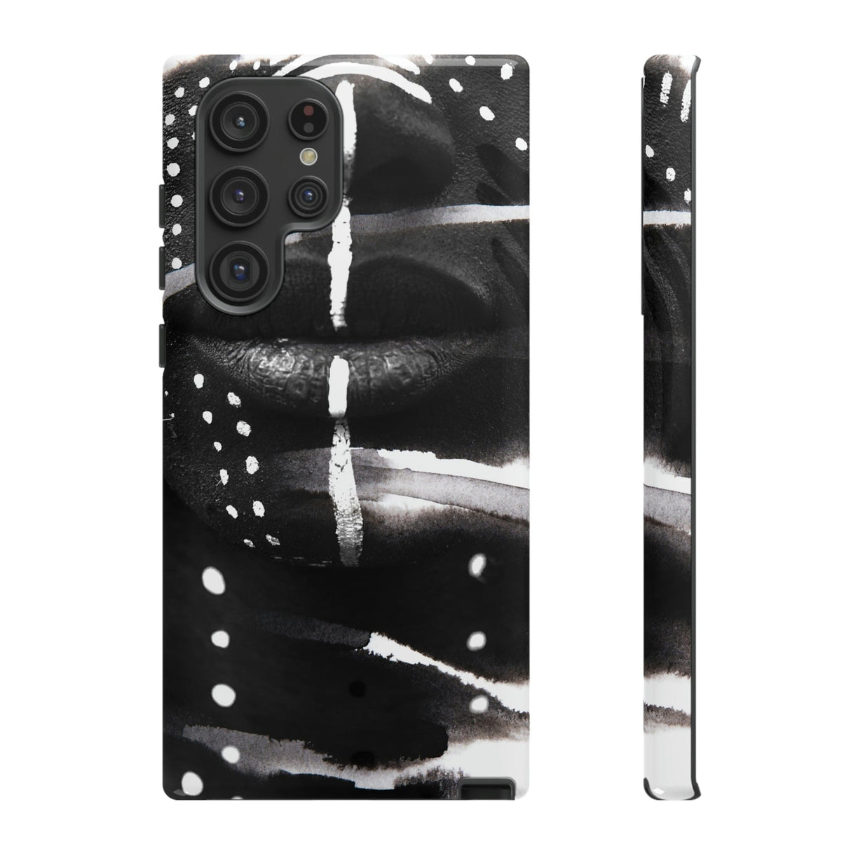 CASEBOB Phone Case Samsung Galaxy S22 Ultra / Glossy War Face Paint Android Case (Protective)