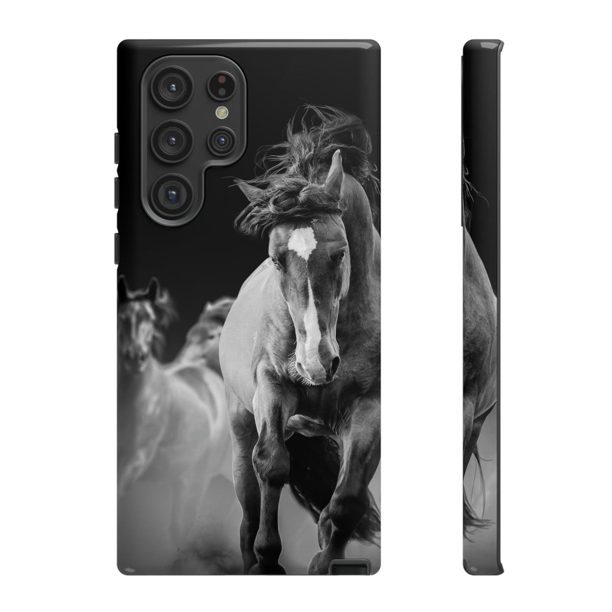 CASEBOB Phone Case Samsung Galaxy S22 Ultra / Glossy Wild Horses Android Case (Protective)