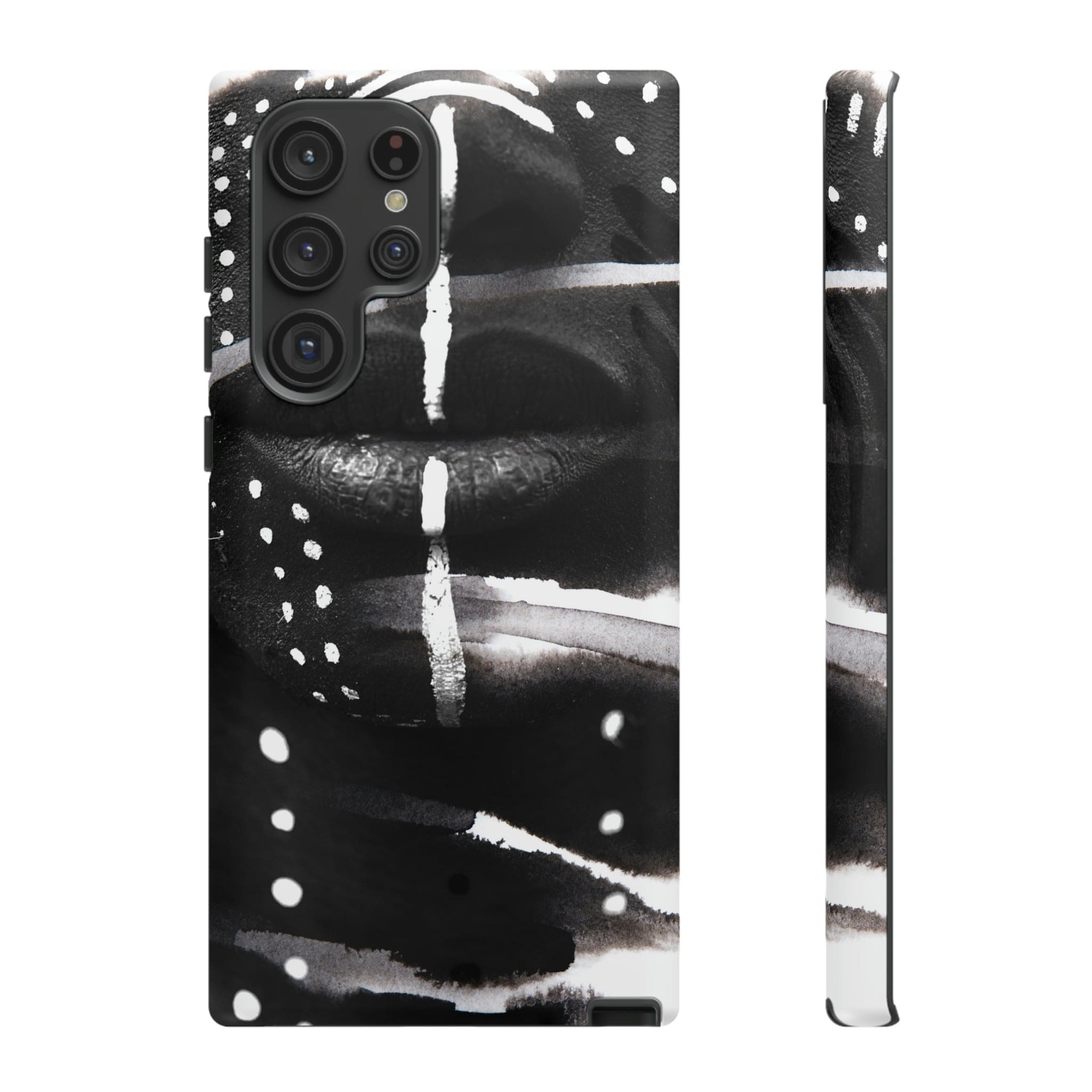 CASEBOB Phone Case Samsung Galaxy S22 Ultra / Matte War Face Paint Android Case (Protective)