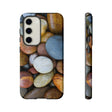 CASEBOB Phone Case Samsung Galaxy S23 / Glossy Tumbled Stones Android Case (Protective)