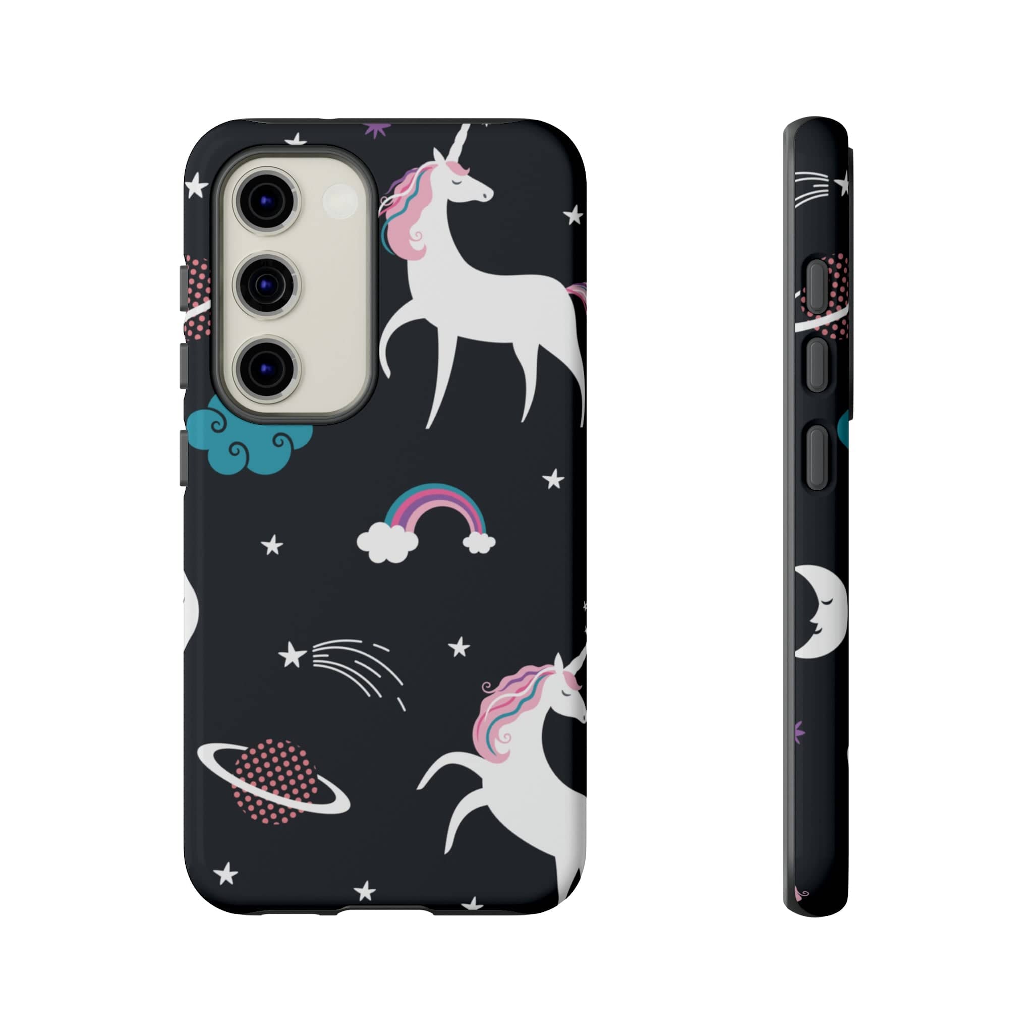 CASEBOB Phone Case Samsung Galaxy S23 / Glossy Unicorn Android Case (Protective)