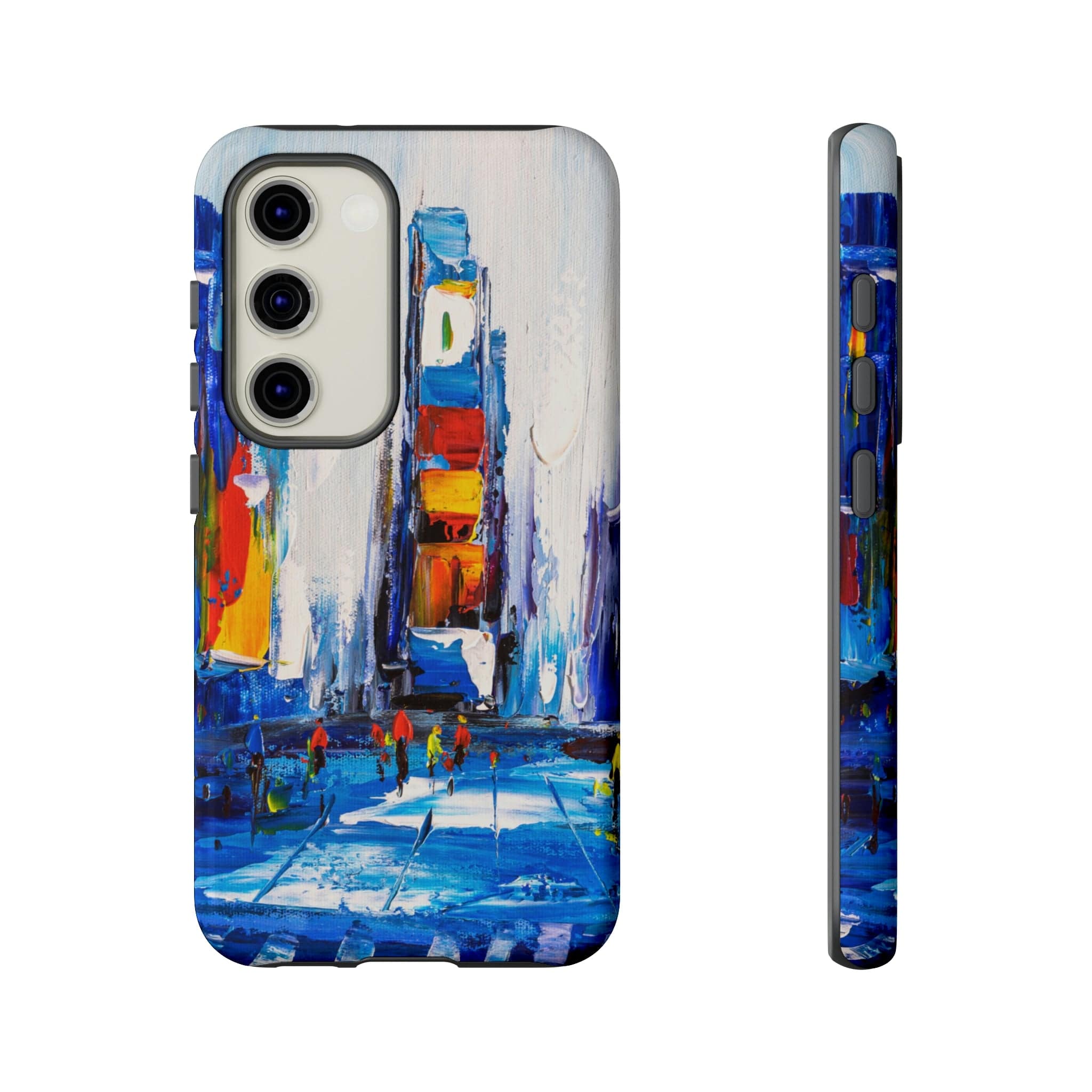 CASEBOB Phone Case Samsung Galaxy S23 / Glossy View of New York Android Case (Protective)