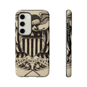 CASEBOB Phone Case Samsung Galaxy S23 / Glossy Vintage American Eagle Android Case (Protective)