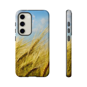 CASEBOB Phone Case Samsung Galaxy S23 / Glossy Wheat Field Android Case (Protective)