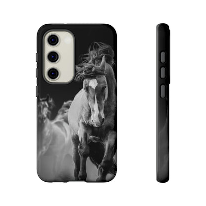 CASEBOB Phone Case Samsung Galaxy S23 / Glossy Wild Horses Android Case (Protective)