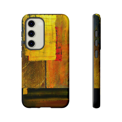 CASEBOB Phone Case Samsung Galaxy S23 / Glossy Yellow Painting Android Case (Protective)