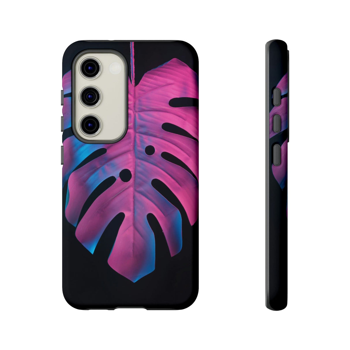 CASEBOB Phone Case Samsung Galaxy S23 / Matte Tropical Palm Leaves Android Case (Protective)