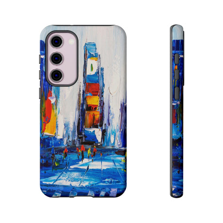 CASEBOB Phone Case Samsung Galaxy S23 Plus / Glossy View of New York Android Case (Protective)