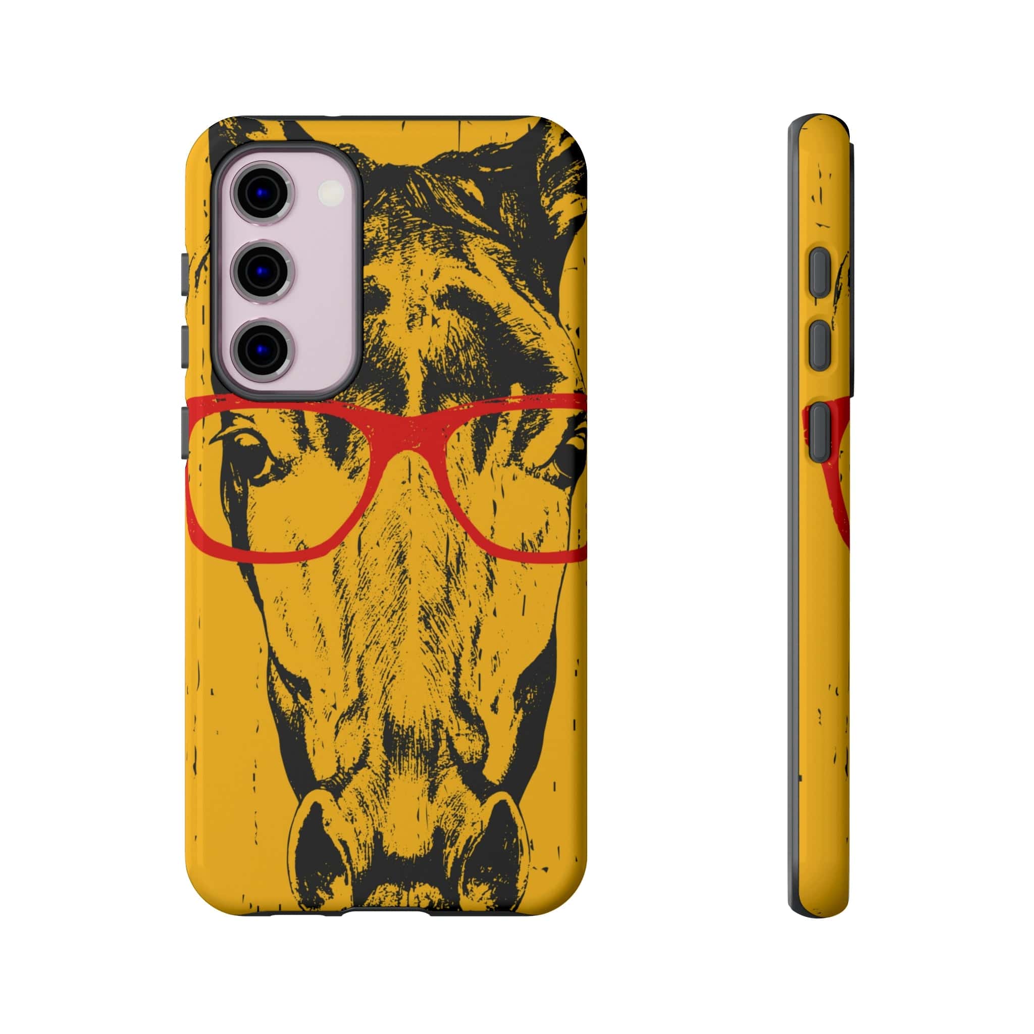 CASEBOB Phone Case Samsung Galaxy S23 Plus / Glossy Yellow Horse Glasses Android Case (Protective)