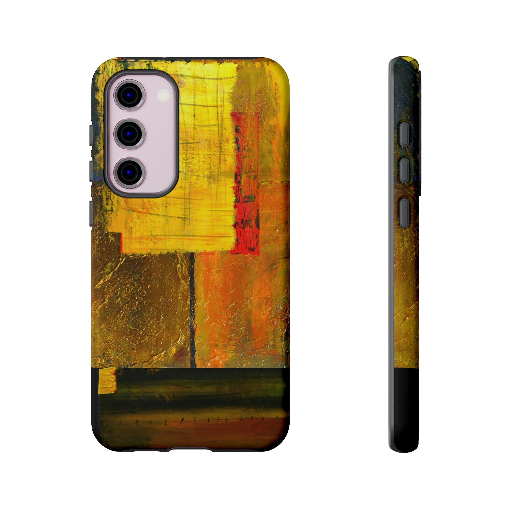 CASEBOB Phone Case Samsung Galaxy S23 Plus / Glossy Yellow Painting Android Case (Protective)