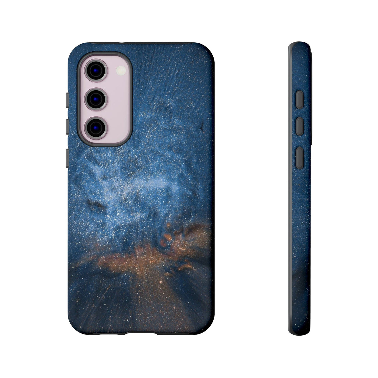 CASEBOB Phone Case Samsung Galaxy S23 Plus / Matte Blue Stardust Ink Art Android Case (Protective)