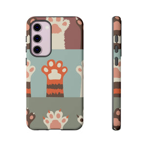 CASEBOB Phone Case Samsung Galaxy S23 Plus / Matte Vintage Cat Paw Android Case (Protective)