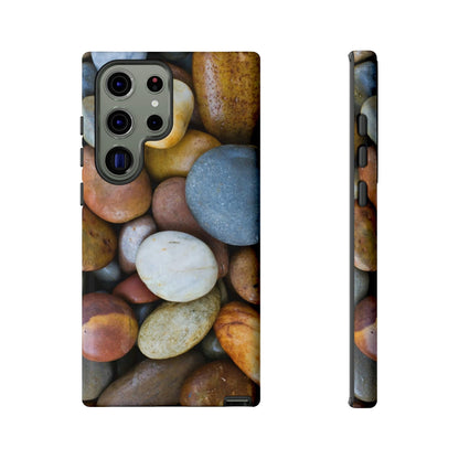 CASEBOB Phone Case Samsung Galaxy S23 Ultra / Glossy Tumbled Stones Android Case (Protective)