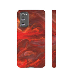 CASEBOB Phone Case Samsung S20 FE / Matte Warm Flames Ink Art Android Case (Protective)