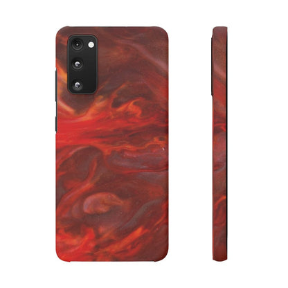 CASEBOB Phone Case Samsung S20 FE / Matte Warm Flames Ink Art Android Case (Slim)