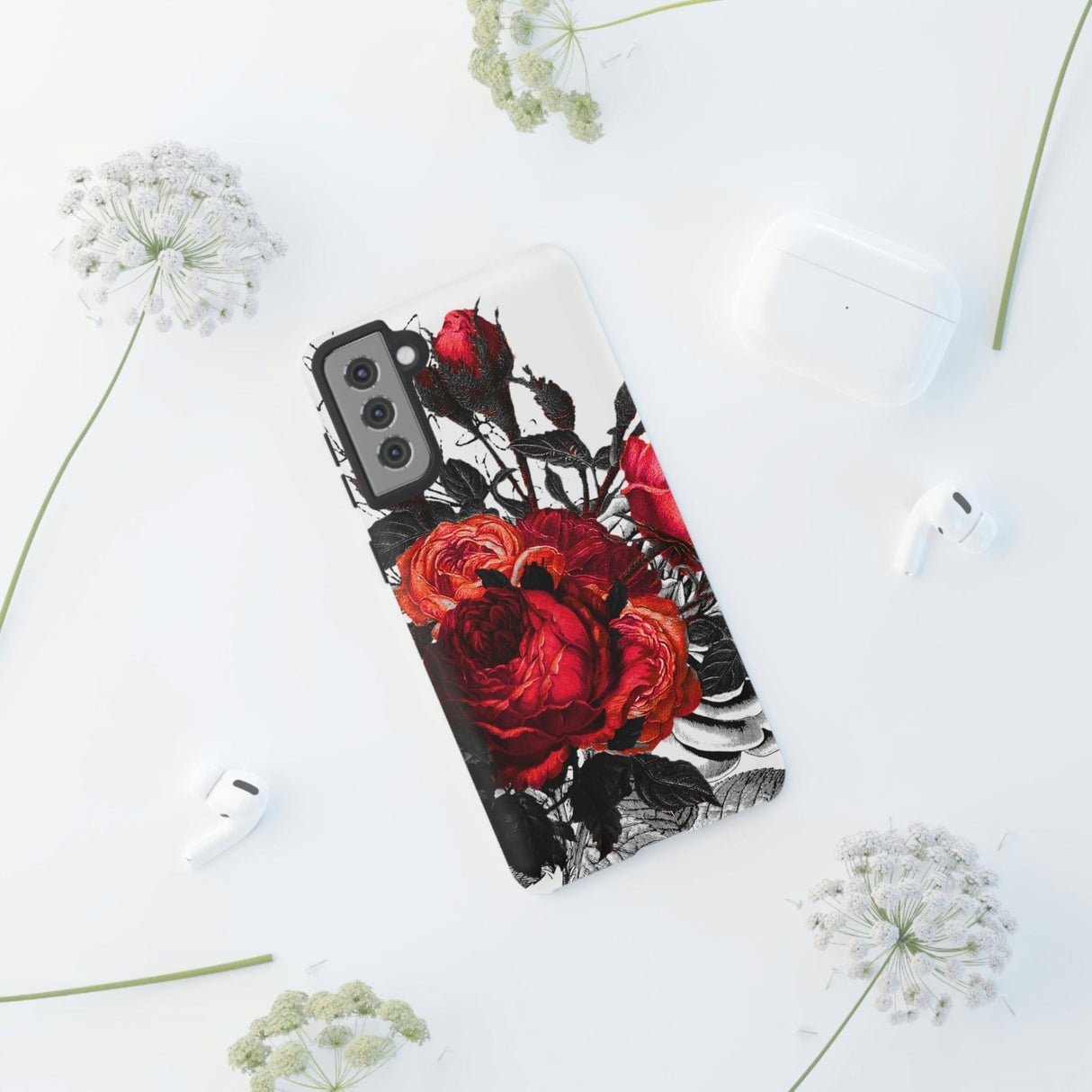 CASEBOB Phone Case Serarose Gothic Flower Samsung Case (Protective)