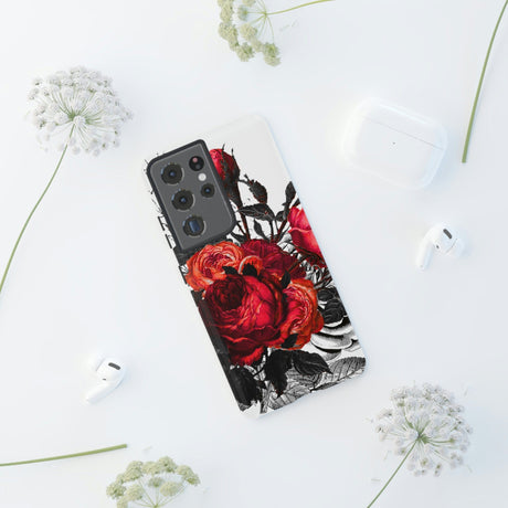 CASEBOB Phone Case Serarose Gothic Flower Samsung Case (Protective)