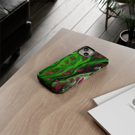 CASEBOB Phone Case Toxic Green Ink Art iPhone Case (Protective)