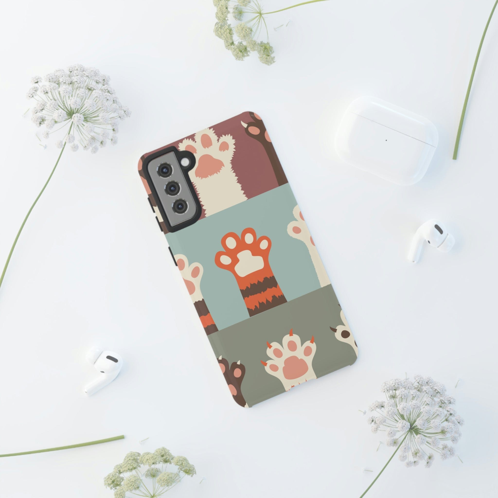 CASEBOB Phone Case Vintage Cat Paw Android Case (Protective)