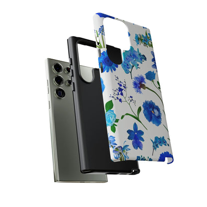 CASEBOB Phone Case Vintage Flowers Blue Android Case (Protective)