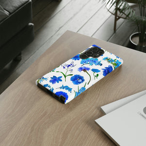 CASEBOB Phone Case Vintage Flowers Blue Android Case (Protective)