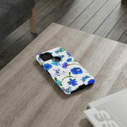 CASEBOB Phone Case Vintage Flowers Blue Android Case (Protective)