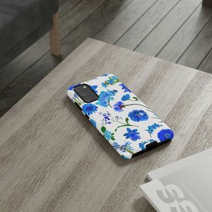 CASEBOB Phone Case Vintage Flowers Blue Android Case (Protective)