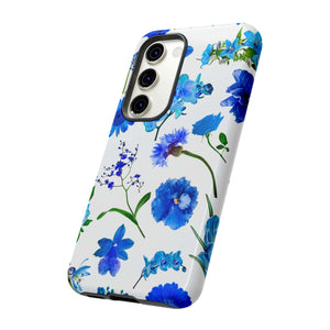 CASEBOB Phone Case Vintage Flowers Blue Android Case (Protective)