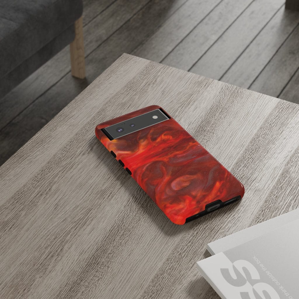 CASEBOB Phone Case Warm Flames Ink Art Android Case (Protective)