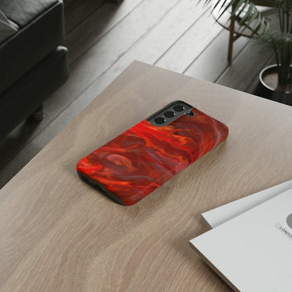 CASEBOB Phone Case Warm Flames Ink Art Android Case (Protective)