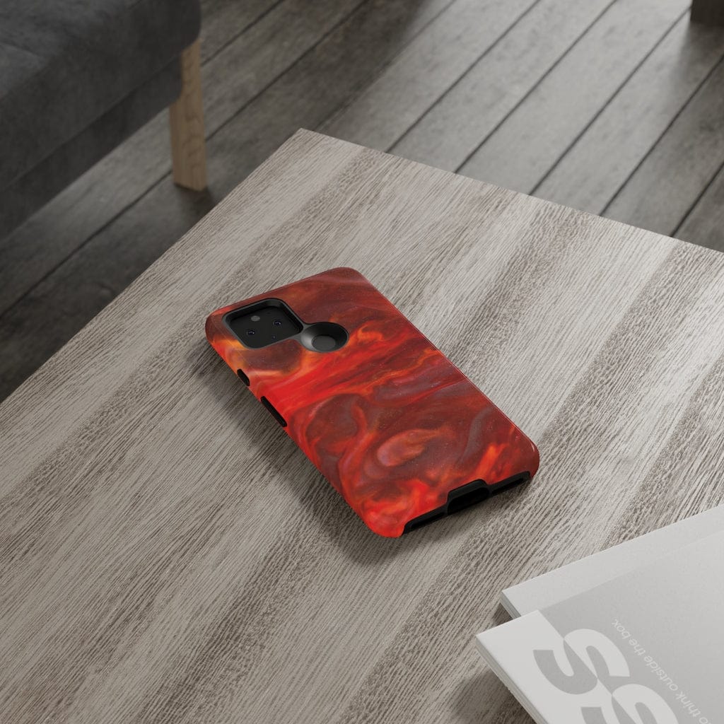 CASEBOB Phone Case Warm Flames Ink Art Android Case (Protective)