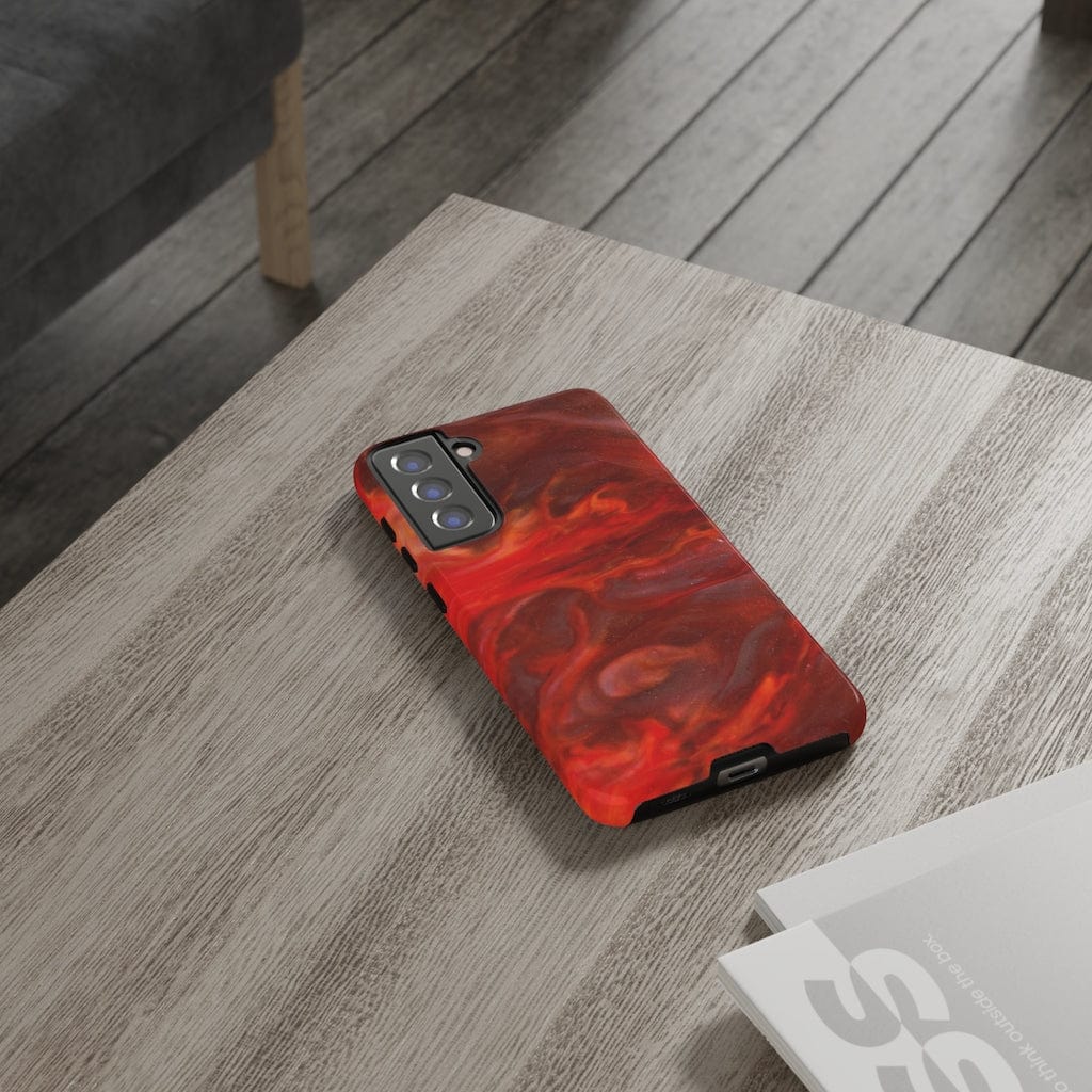 CASEBOB Phone Case Warm Flames Ink Art Android Case (Protective)