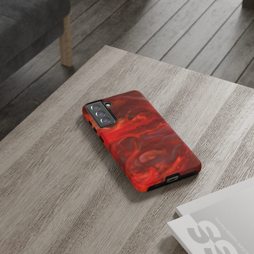 CASEBOB Phone Case Warm Flames Ink Art Android Case (Protective)