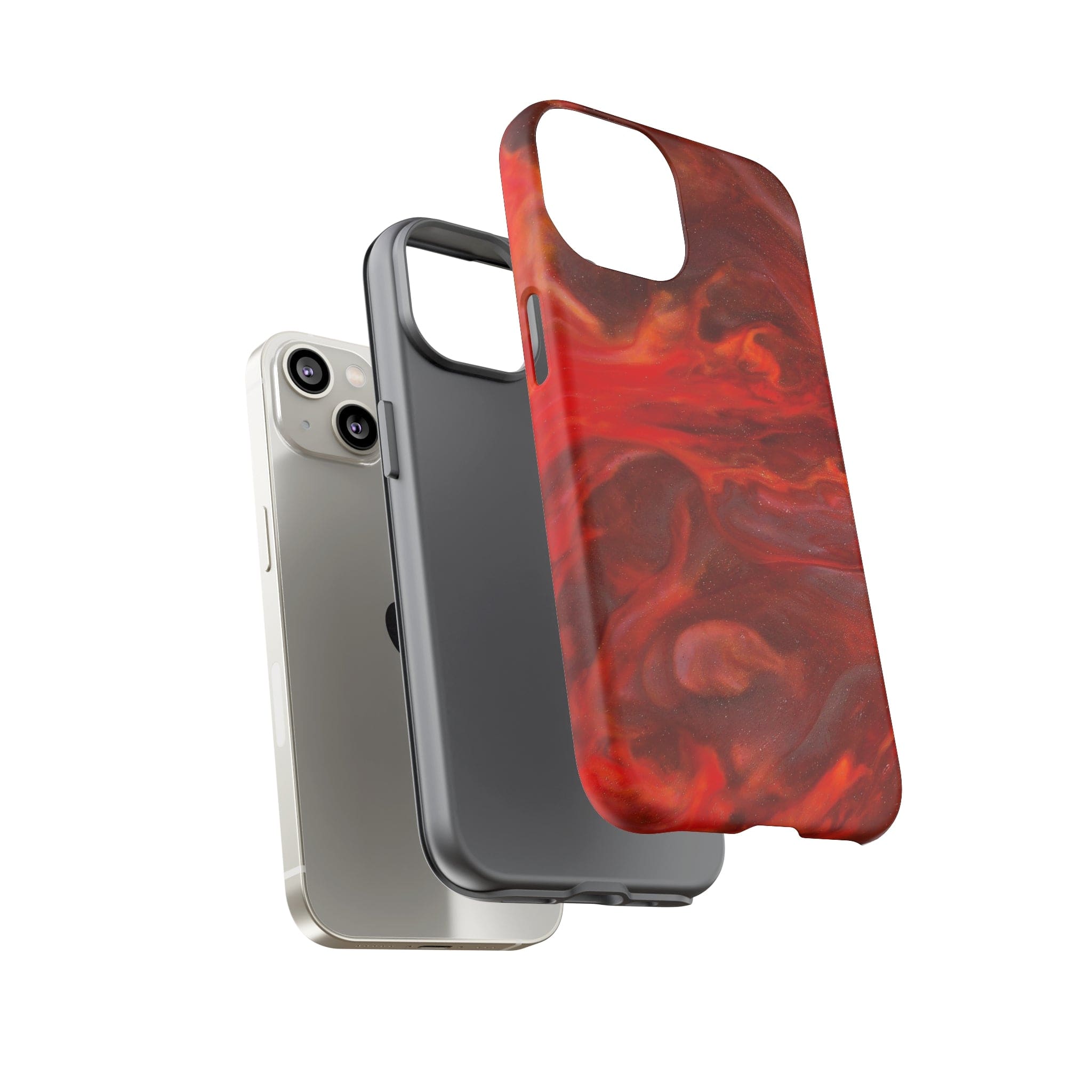 CASEBOB Phone Case Warm Flames Ink Art iPhone Case (Protective)