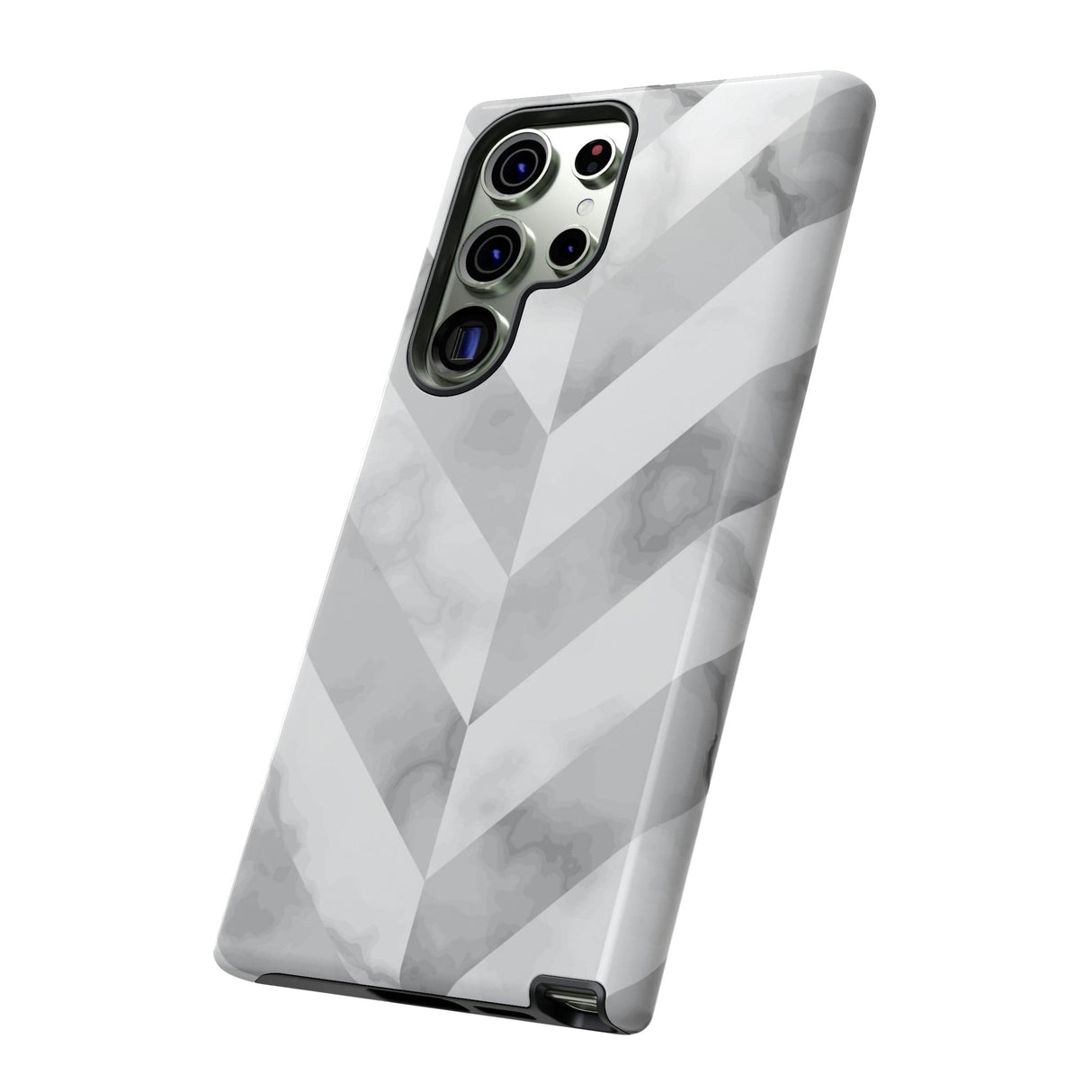 CASEBOB Phone Case White Herringbone Android Case (Protective)