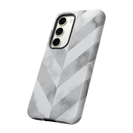 CASEBOB Phone Case White Herringbone Android Case (Protective)